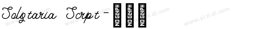 Solistaria Script字体转换